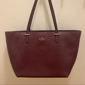 Burgundy Kate Spade Tote